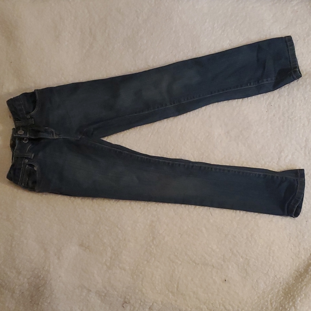 Old Navy skinny girls blue jeans sz 7